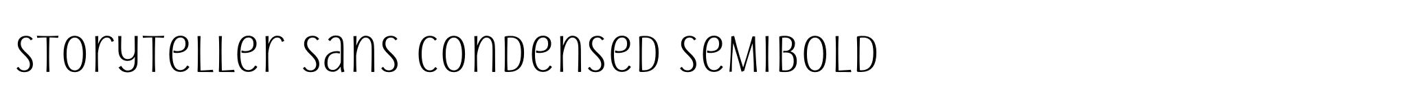 Storyteller Sans Condensed Semibold image